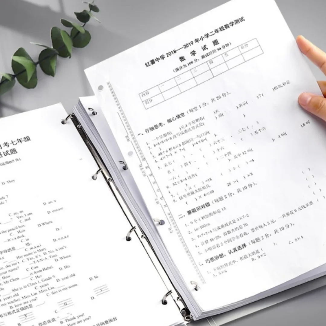 A4サイズのファイルフォルダー、D型、4穴リングバインダー、 - Binder Clip Assorted のレビューと価格