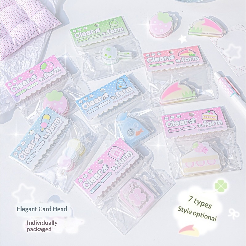 RosyPosy 透明アクリルクリップ かわいいペーパークリ - Binder Clip Assorted のレビューと価格