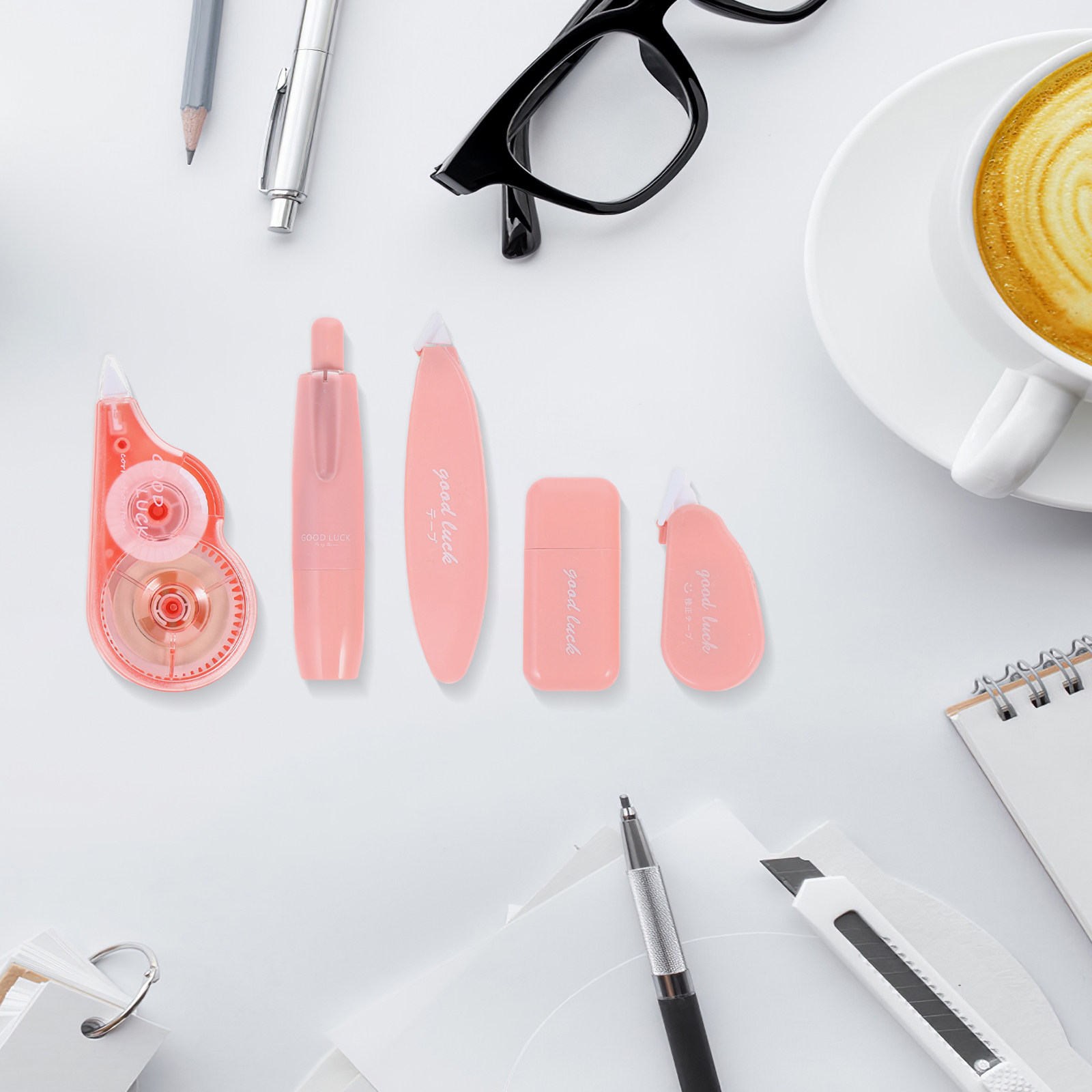 オフィス用品や学生向けの、持ち運び可能な修正テープ5本セット - Correction Tape Roller のレビューと価格