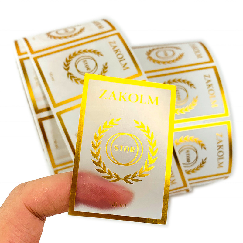 カスタムロゴ入り透明PVCスタンプ化粧品ラベル、パーソナライ - Sticker Label Roll のレビューと価格