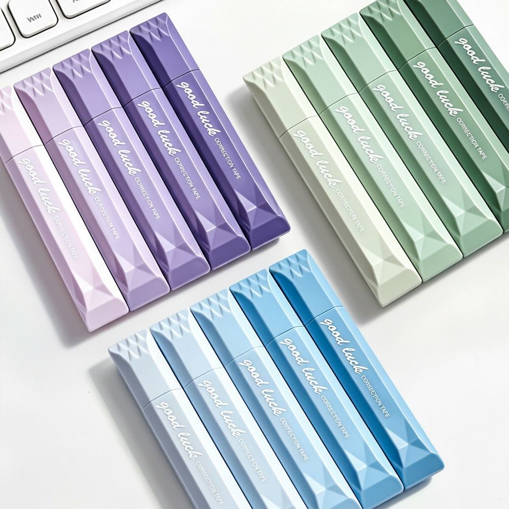 5本セット グラデーションカラーの修正テープペン型、目立たな - Correction Tape Roller のレビューと価格