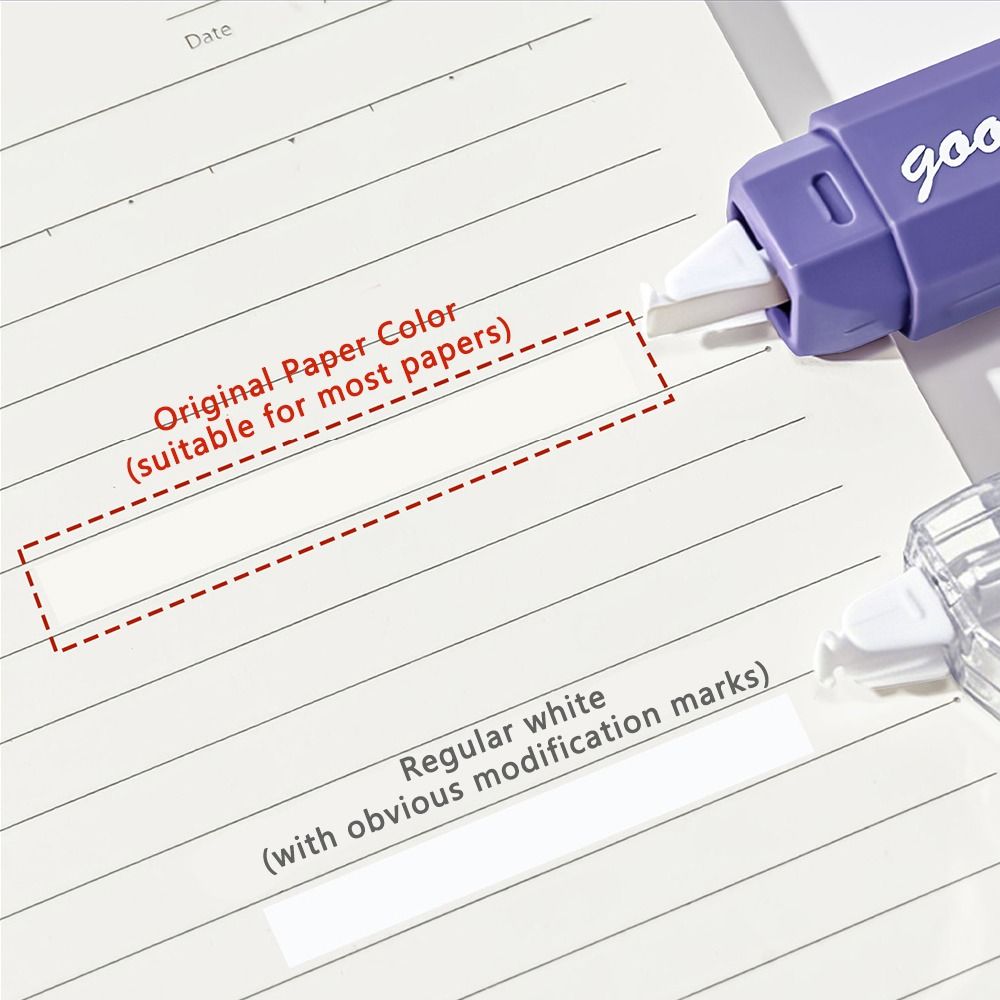 5本セット グラデーションカラーの修正テープペン型、目立たな - Correction Tape Roller のレビューと価格