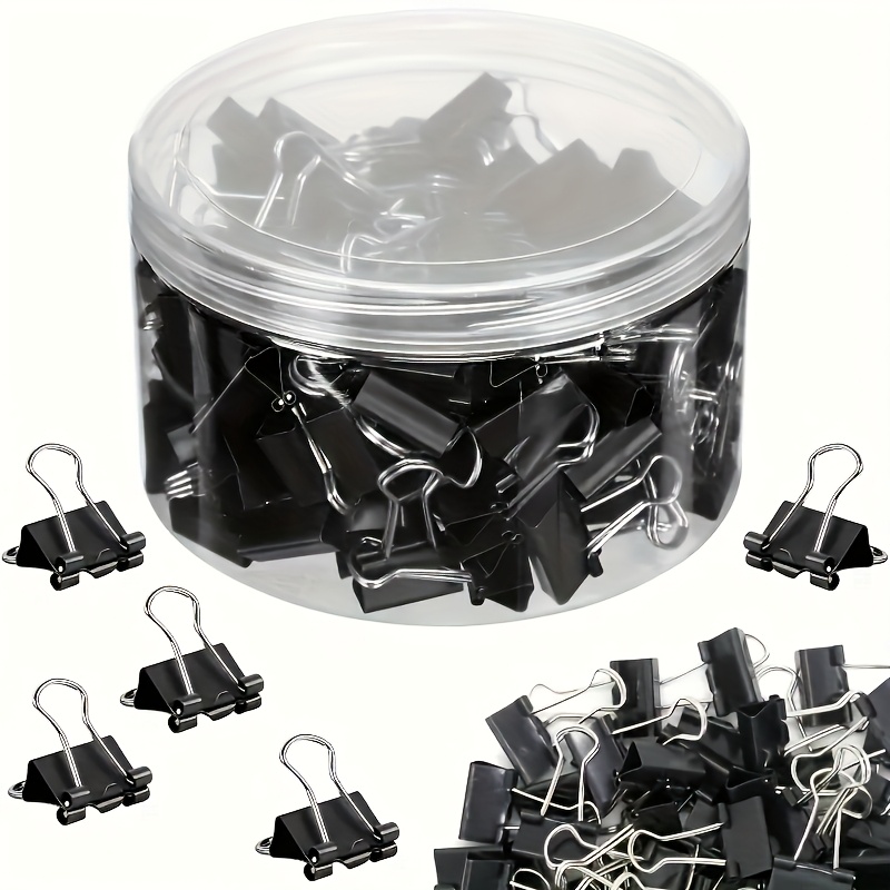 カラー＆ブラックバインダークリップオフィス文書用留め具ロング - Binder Clip Assorted のレビューと価格