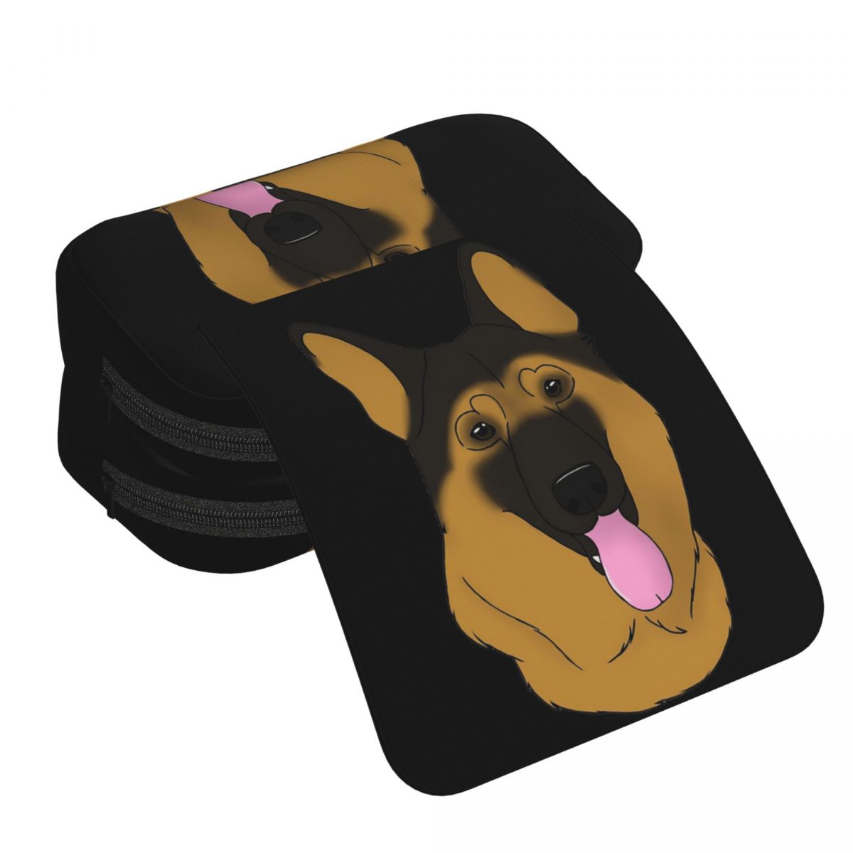 ジャーマン・シェパード犬のイラスト入りペンケース。学生へのプ - Tan Stationery & Office Supply のレビューと価格